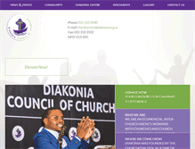 Tablet Screenshot of diakonia.org.za